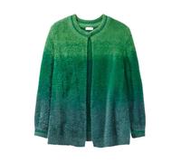 Sheego Damen Strickjacke mit Farbverlauf - Flauschiger Cardigan mit Glanzgarn & Hakenverschluss