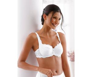 Sheego Dirndl-BH mit Bügel und bestickter Bordüre 95F weiß