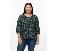 Sheego Druckbluse in Schlupfform 36 petrol-graphit-bedruckt