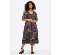 Sheego Druckkleid aus Mesh, mit Paisleyprint 58 lila-magenta-gemustert