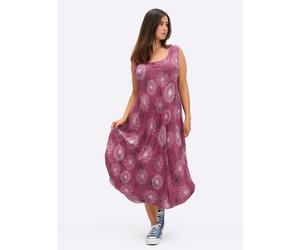 Sheego Druckkleid mit Blüten-Muster, figurumspielend 20 beere-graphit-bedruckt