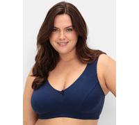 Entlastungs-BH SHEEGO, Damen, Gr. 120, Cup C, blau (marine), 90% Baumwolle, 6% Elasthan, 4% Polyamid, BHs Entlastungs-BH (32514949-120) marine