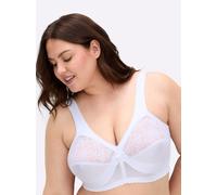 Sheego Entlastungs-BH ohne Bügel mit Stütze 95F weiß