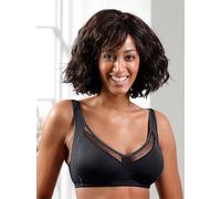 Sheego Entlastungs-BH ohne Bügel mit wattierten Trägern 100B schwarz