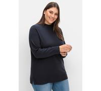 Sheego Feinstrickpullover mit Stehkragen 56/58 tiefblau