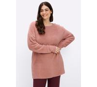 Sheego Feinstrickpullover mit U-Boot-Ausschnitt 56/58 rosenholz