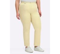 Sheego Funktionshose schmutzabweisend und knitterarm 36 hellgelb