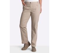 Gerade Jeans COSMA, Damen, Gr. 245, Extrakurzgrößen, beige (berber), 76% Baumwolle, 22% Polyester, 2% Elasthan, unifarben, lang, Jeans (164594-245) berber