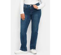 Sheego Gerade Jeans mit Bodyforming-Effekt 40 dark blue denim