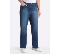 Sheego Gerade Jeans mit Stickerei 54 blue-stone-washed