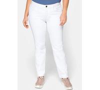 Sheego Gerade Jeans mit Used-Effekten 112 white denim