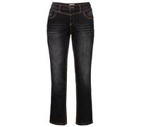 Stretch-Jeans SHEEGO, Damen, Gr. 52, Normalgrößen, schwarz (schwarz denim), 98% Baumwolle, 2% Elasthan, unifarben, lang, Jeans (77428363-52) schwarz denim