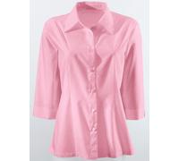 Sheego Hemdbluse mit 3/4-Ärmeln 48 rosé