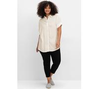 Hemdbluse SHEEGO, Damen, Gr. 40, beige (champagner), 100% Viskose, unifarben, Blusen (24309351-40) champagner