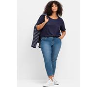 Schmale 7/8-Jeans im Curvy-Schnitt SUSANNE, blue Denim, Gr.56