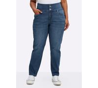Bequeme Jeans SHEEGO, Damen, Gr. 46, Normalgrößen, blau, stone, washed, 99% Baumwolle, 1% Elasthan, unifarben, lang, Jeans (64735445-46) blau, stone, washed