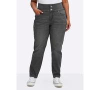 Sheego High-waist-Jeans mit schmalem Bein 58 anthrazit-grey-denim