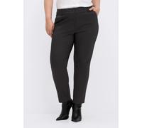 Sheego Hose , hinten mit Zierpaspeln 22 schwarz