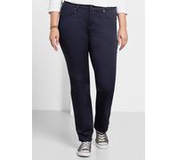 Sheego Hose in gerader Form, aus Twill 22 marine