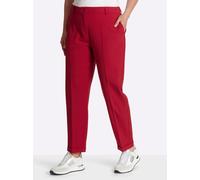Sheego Hose mit Bügelfalten 22 rot