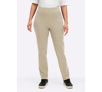 Sheego Hose mit Dehnbund, Viskose-Qualität 22 sand
