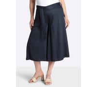 Sheego Hosenrock mit Bindegürtel 44 tiefblau