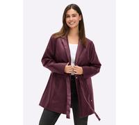 Sheego Jacke in Blazer-Optik, mit Bindeband 40 burgund