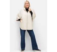 Sheego Jacke in Cape-Form, mit 3/4-Arm 58 beige