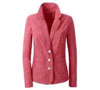 Sheego Jackenblazer mit Schulterpolstern 54 rot