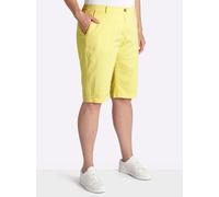 Sheego Jeansbermudas mit Dehnbund hinten 44 zitrone