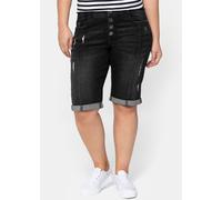 Jeansbermudas black used denim 58
