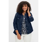 Sheego Jeansjacke mit aufgesetzten Brusttaschen 52 blue-stone-washed