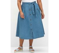 Sheego Jeansrock in ausgestellter Form 56 blue-bleached