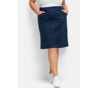 Sheego Jeansrock mit hoher Bundpatte 44 blue-stone-washed