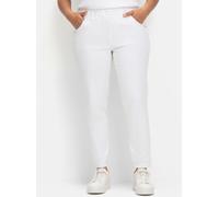 Sheego Jeggings mit breitem Gummibund 54 white denim
