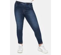 Sheego Jeggings mit Gürtelschlaufen 25 dark blue denim
