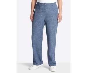 Sheego Jerseyhose aus weichem Bouclé 50 jeansblau