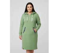 Sheego Jerseykleid mit Känguru-Tasche 42 apfel