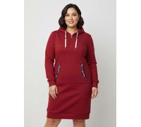 Sheego Jerseykleid mit Känguru-Tasche 42 rot