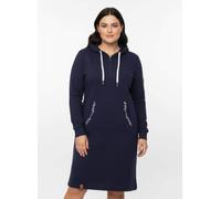 Sheego Jerseykleid mit Känguru-Tasche 44 marine