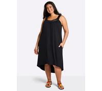 Sheego Jerseykleid mit raffiniertem Ausschitt 44 schwarz