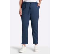 Sheego Jogg Pants in Interlock-Qualität 40 dunkelblau