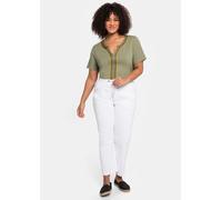 Sheego Jogg Pants mit Kontrastdetails 48 white denim