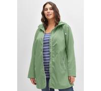 Sheego Kapuzenjacke in A-Linie 52 eucalyptus