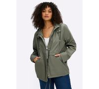 Sheego Kapuzenjacke mit Stehkragen 50 khaki