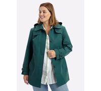 Langjacke SHEEGO, Damen, Gr. 52, petrol, 64% Baumwolle, 36% Polyester, unifarben, Jacken Langjacke (62861138-52) petrol
