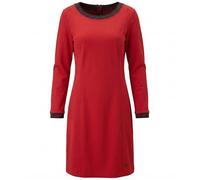 Sheego Kleid Sweatkleid Damen Rot Gr. 44 bis 58 Rot Langarm
