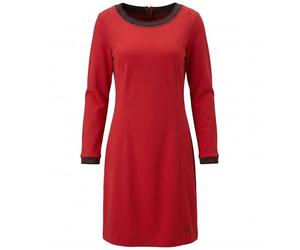 Sheego Kleid Sweatkleid Damen Rot Gr. 46 Rot Langarm