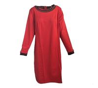 Sheego Kleid Sweatkleid Damen Rot Gr. 48 Rot Langarm