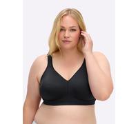 Sheego Komfort-BH ohne Bügel 2-lagigen Cups 105C schwarz
